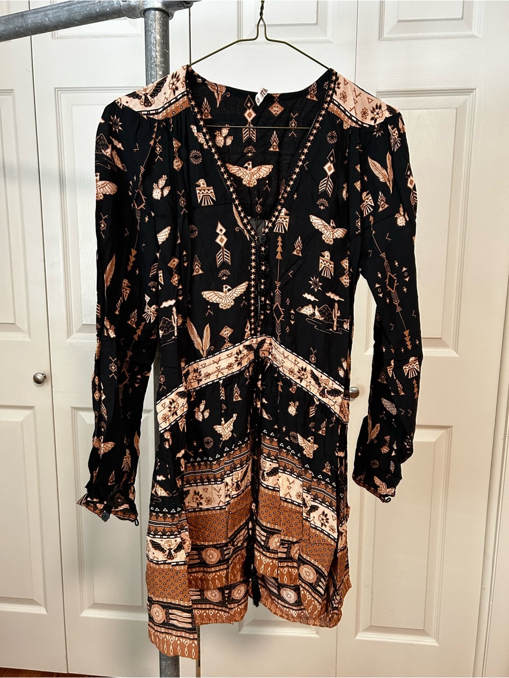 Spell black & tan dress xs